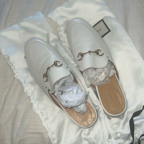 Gucci Women’s Princetown Slippers in White - Picture 2 of 4